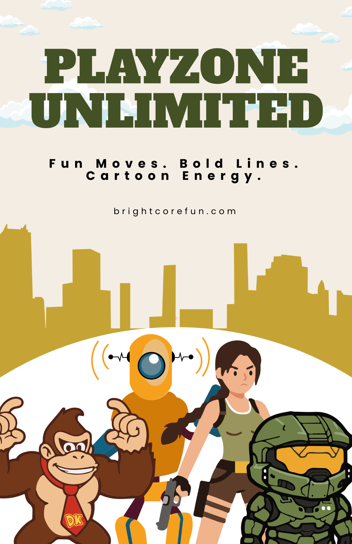 Free Modern Cartoon Activity Poster Template
