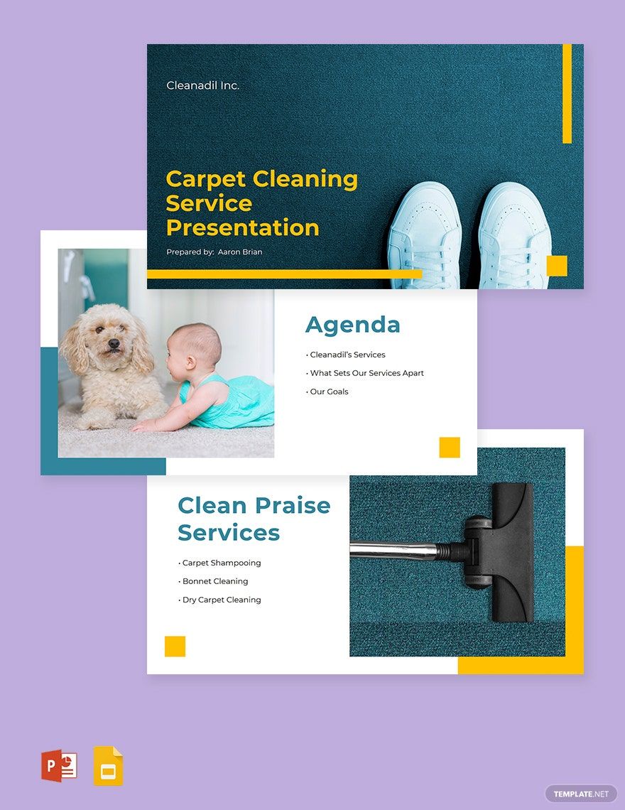 Carpet Cleaning Service Presentation Template