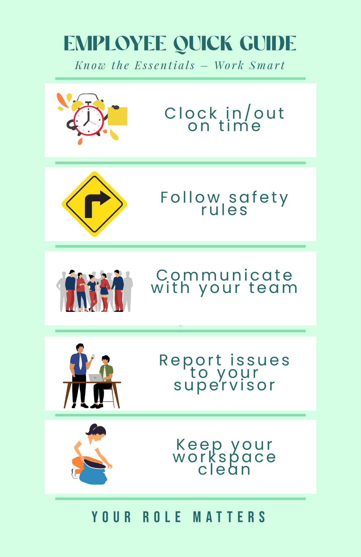 Free Employee Informational Poster Template