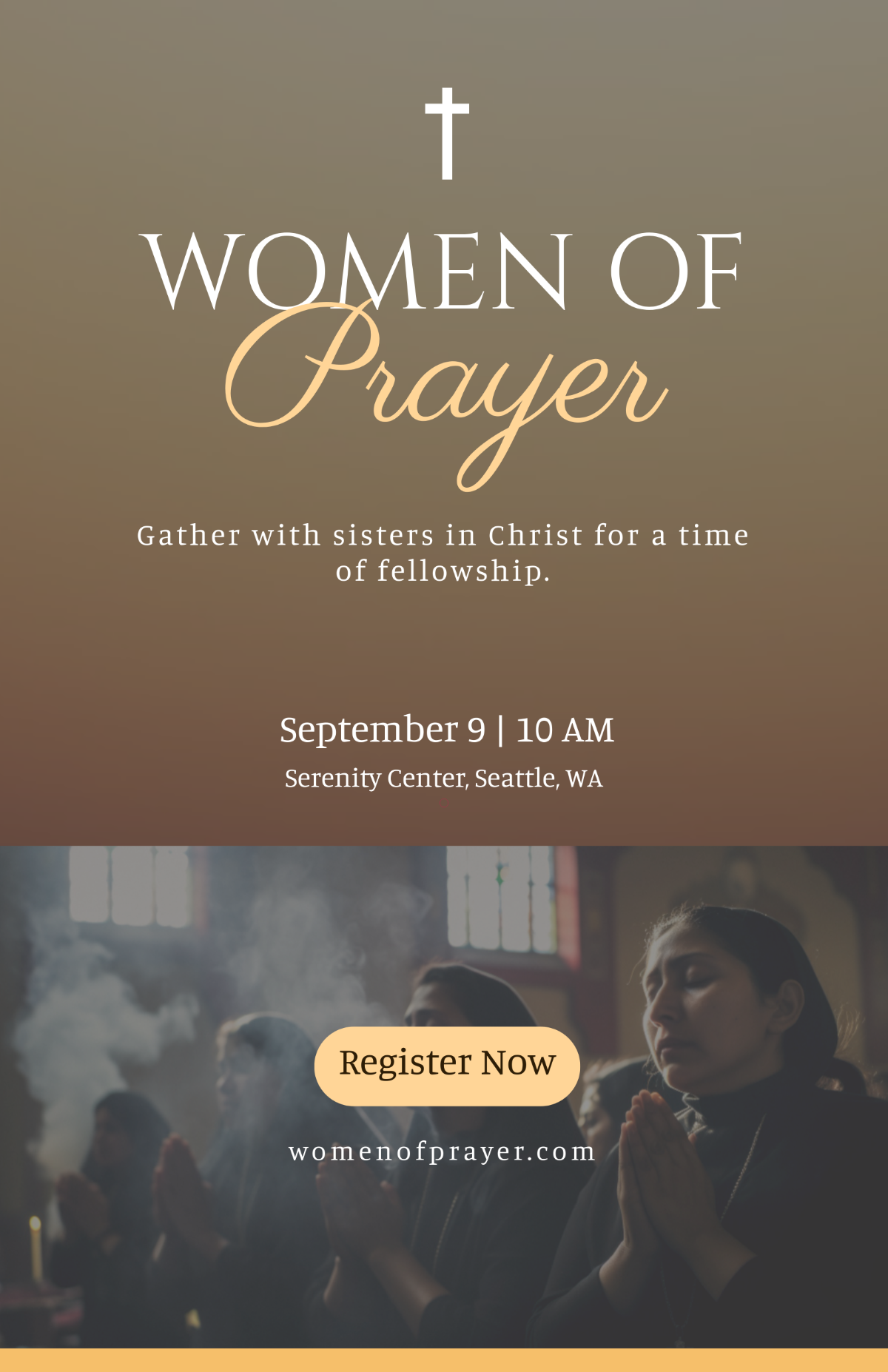 Free Women of Prayer Poster Template to Edit Online