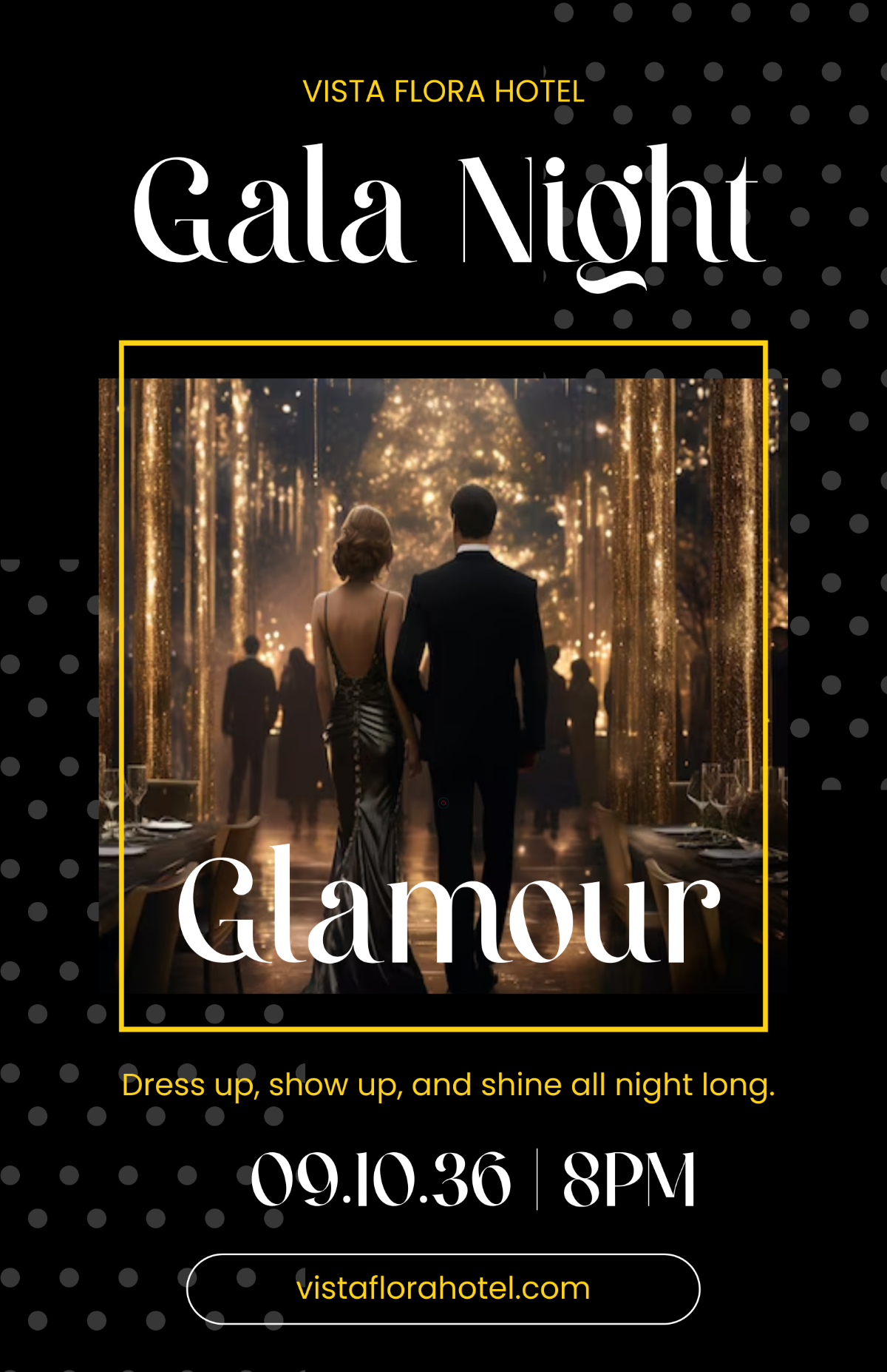 Free Gala Party Poster Template to Edit Online