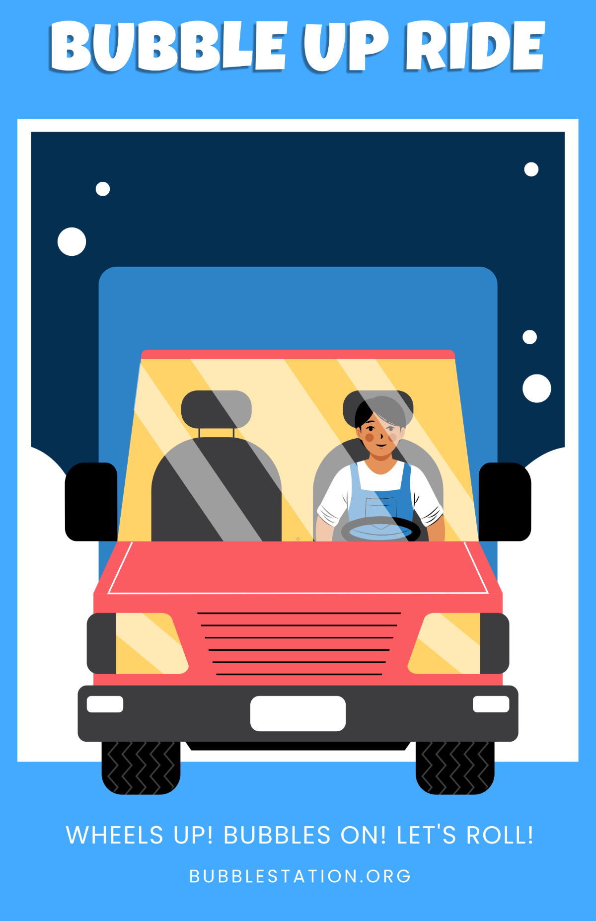 Free Cartoon Car Wash Poster Template