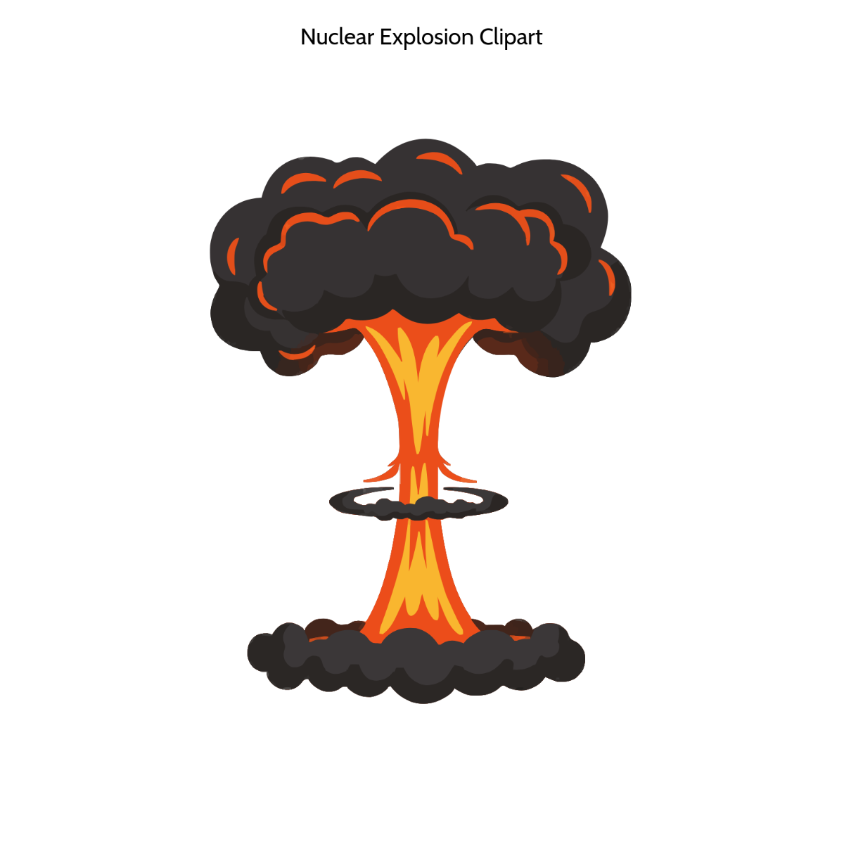 Free Nuclear Explosion Clipart to Edit Online