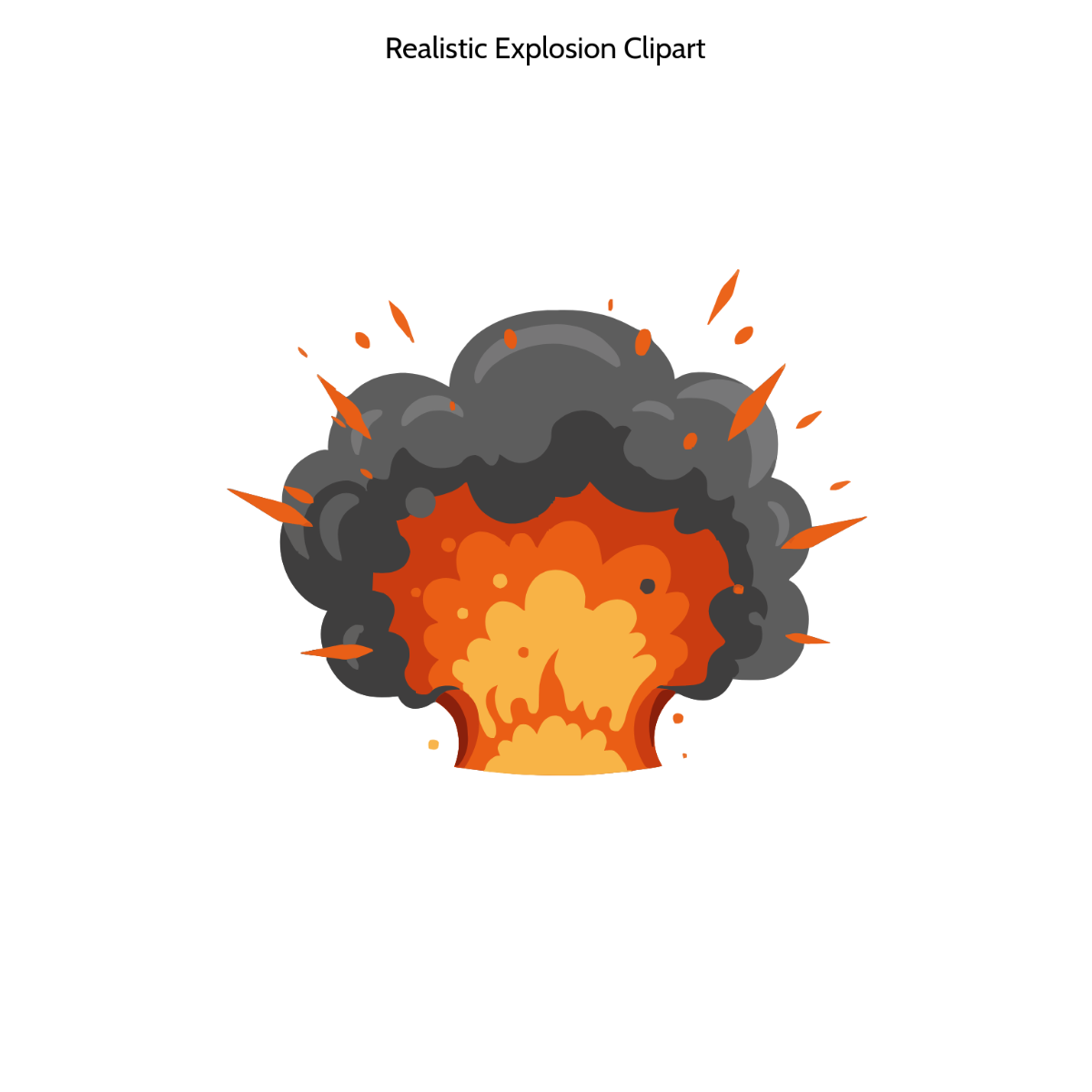 Free Realistic Explosion Clipart to Edit Online