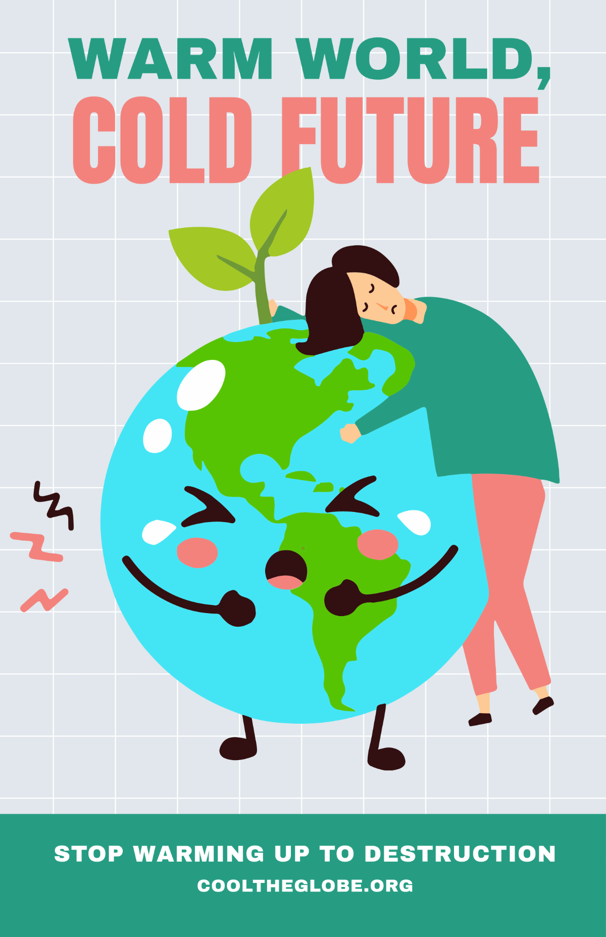 Free Global Warming Cartoon Poster Template