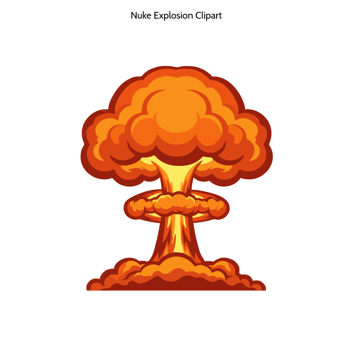 Free Nuke Explosion Clipart to Edit Online