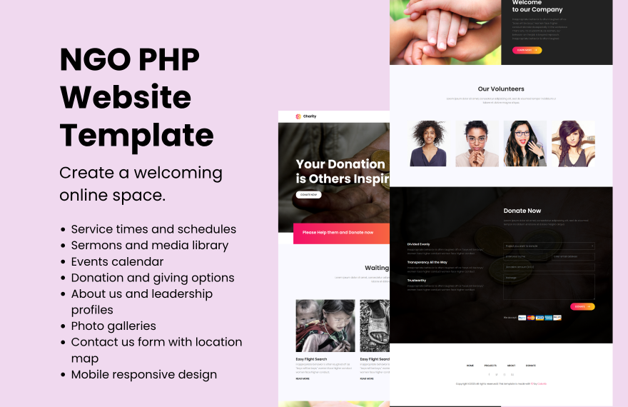 Free NGO PHP Website Template in PHP to Download