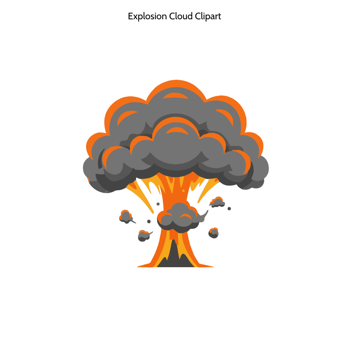 Free Explosion Cloud Clipart to Edit Online