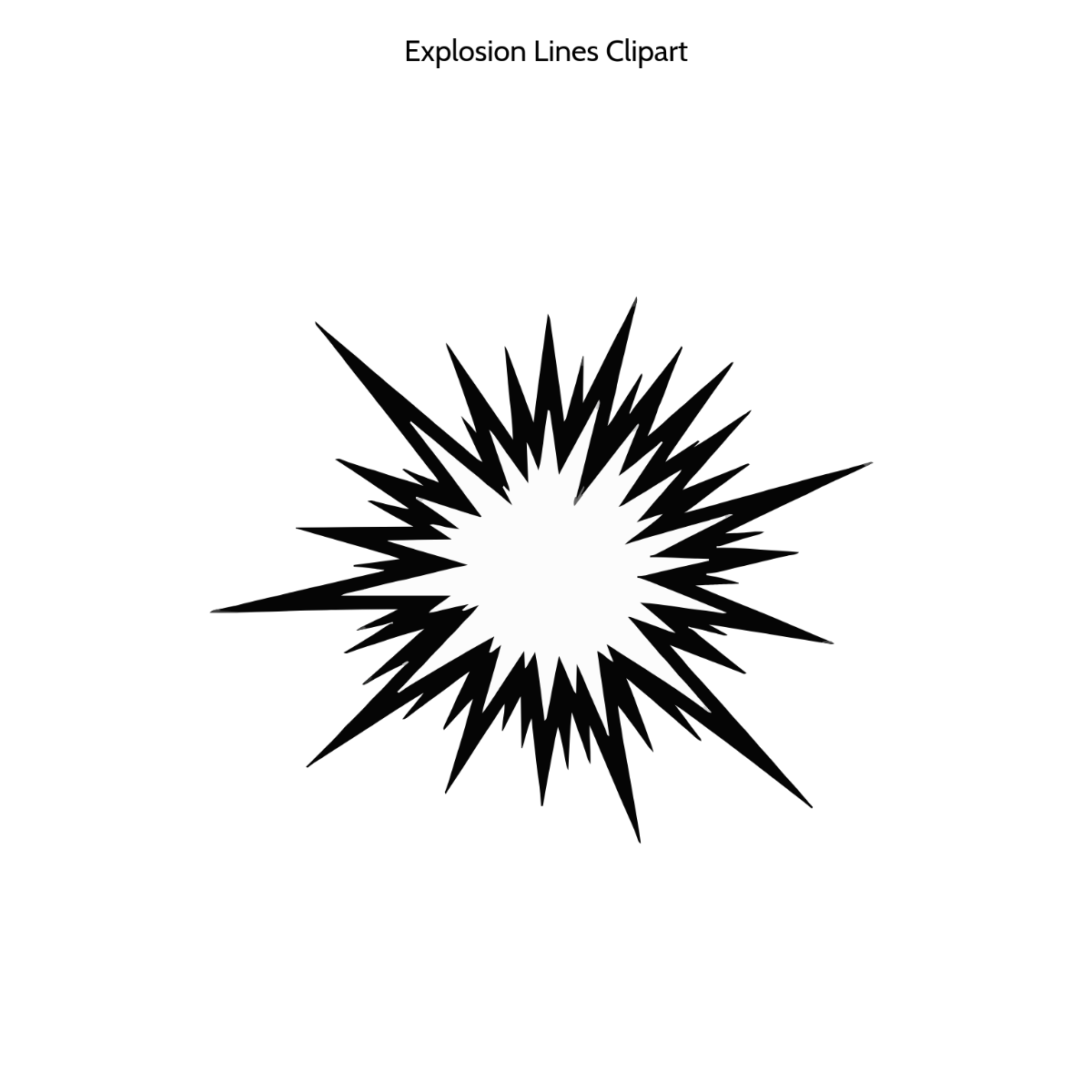 Free Explosion Lines Clipart to Edit Online