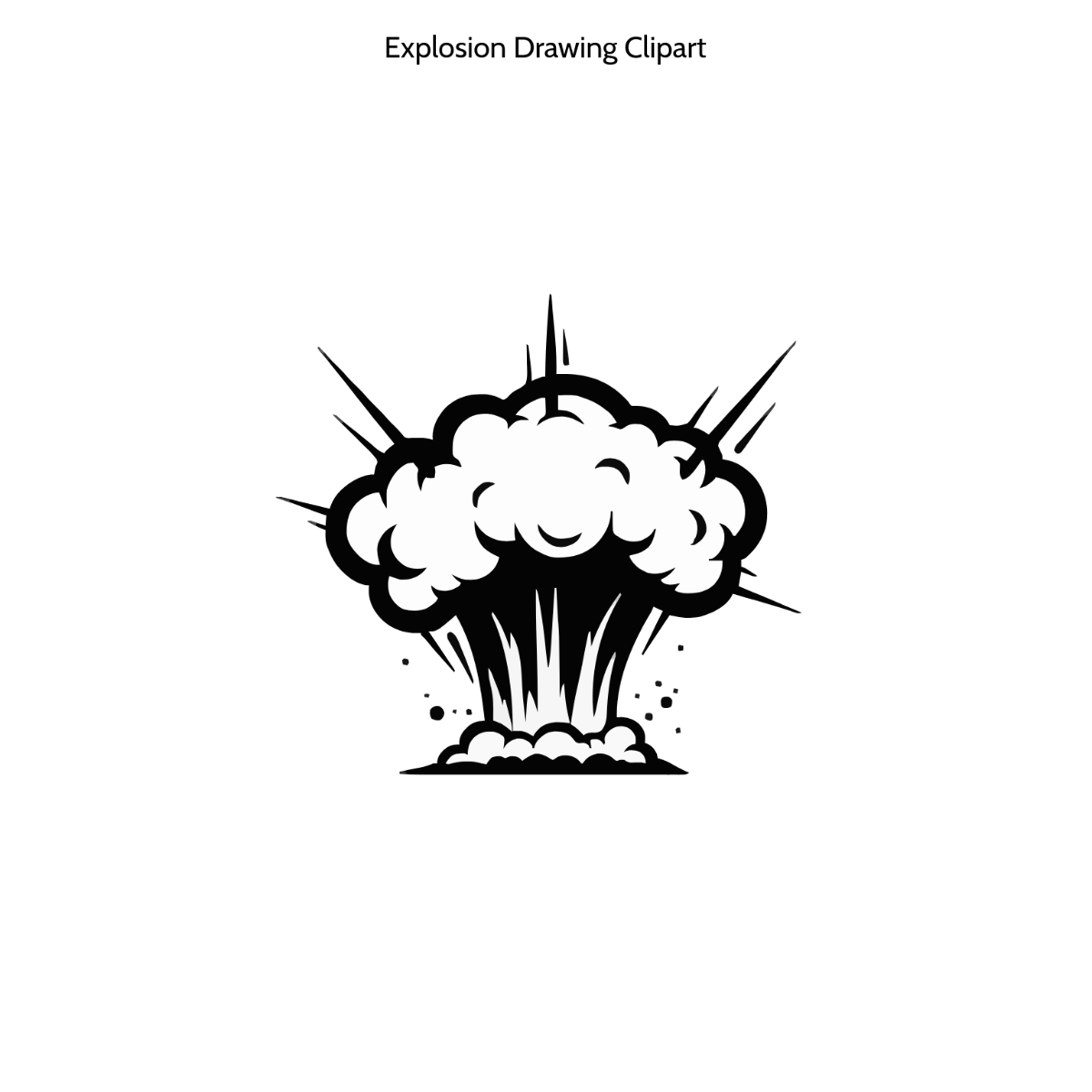 Free Explosion Drawing Clipart to Edit Online