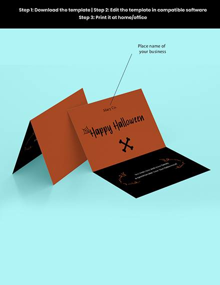 Free Halloween Folded Card Template to Edit Online Free Halloween Folded Card Template to Edit Online