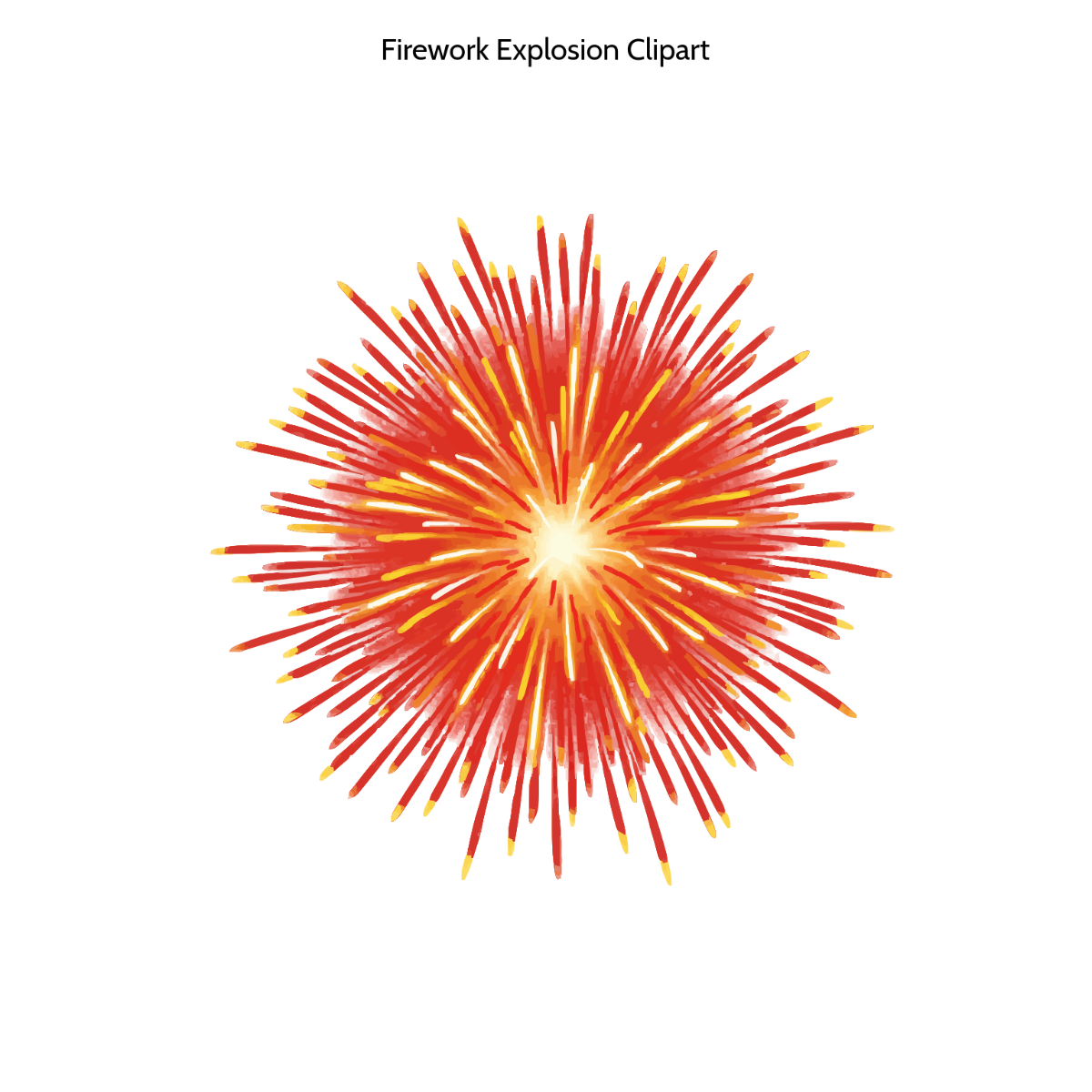 Free Firework Explosion Clipart to Edit Online