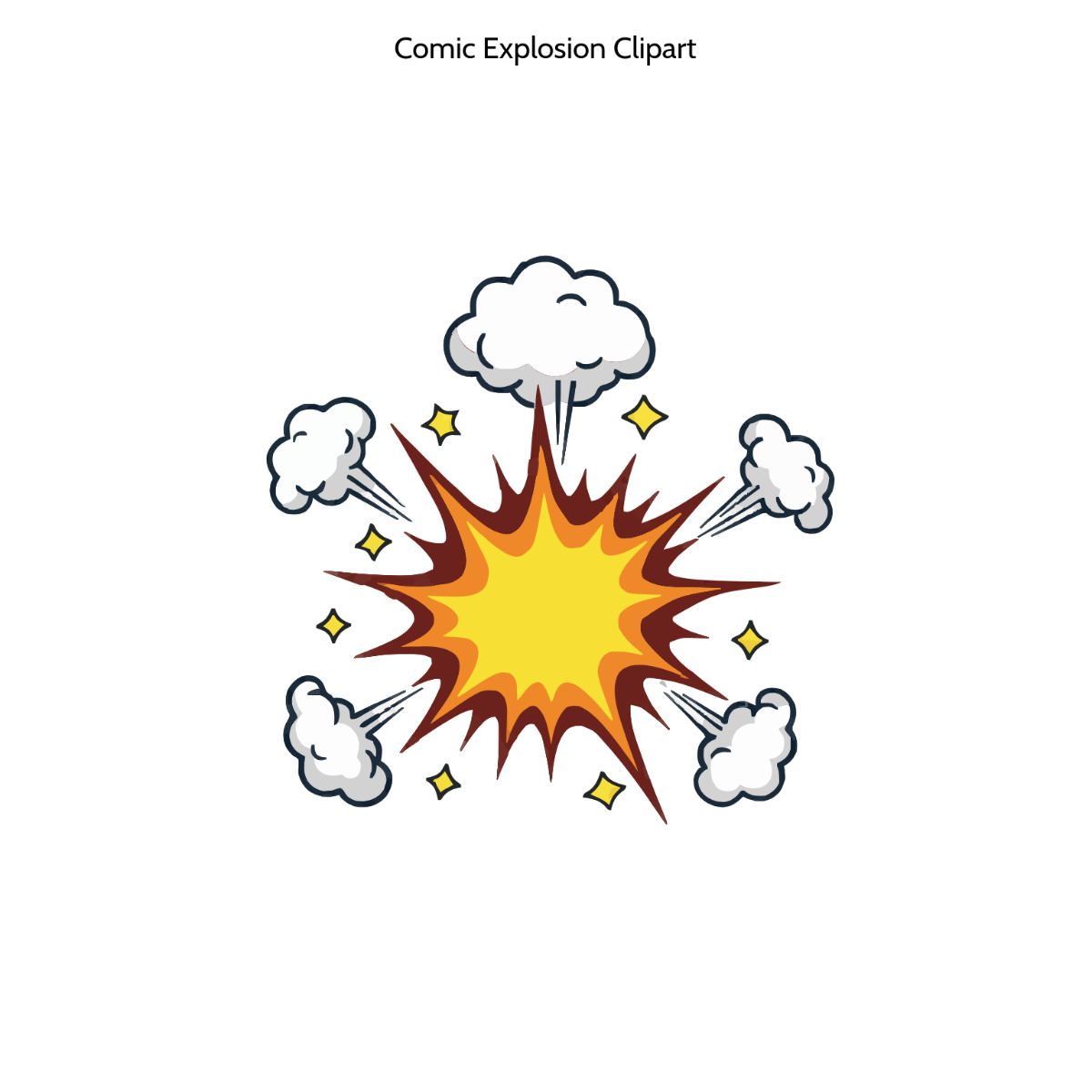 Free Comic Explosion Clipart to Edit Online