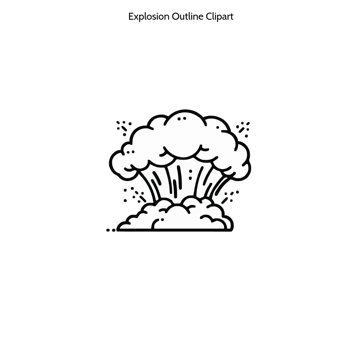 Free Explosion Outline Clipart to Edit Online