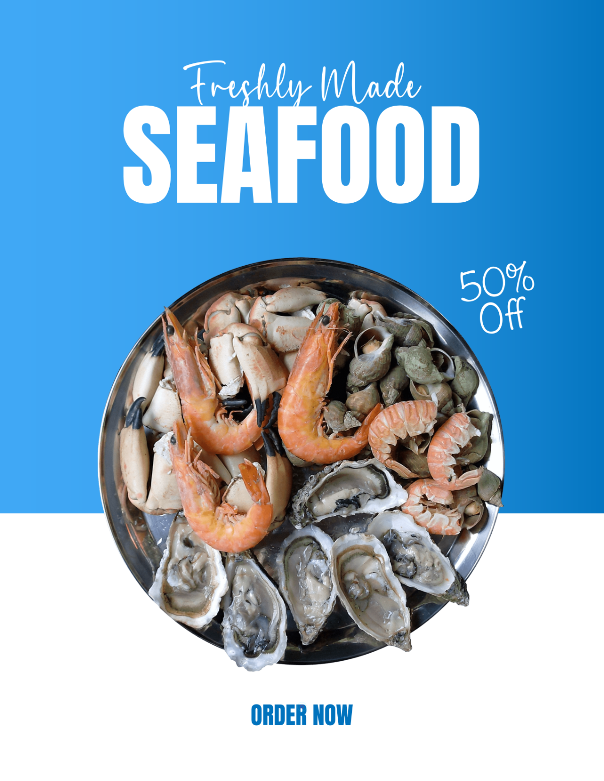 Free Seafood Food Photo Template to Edit Online