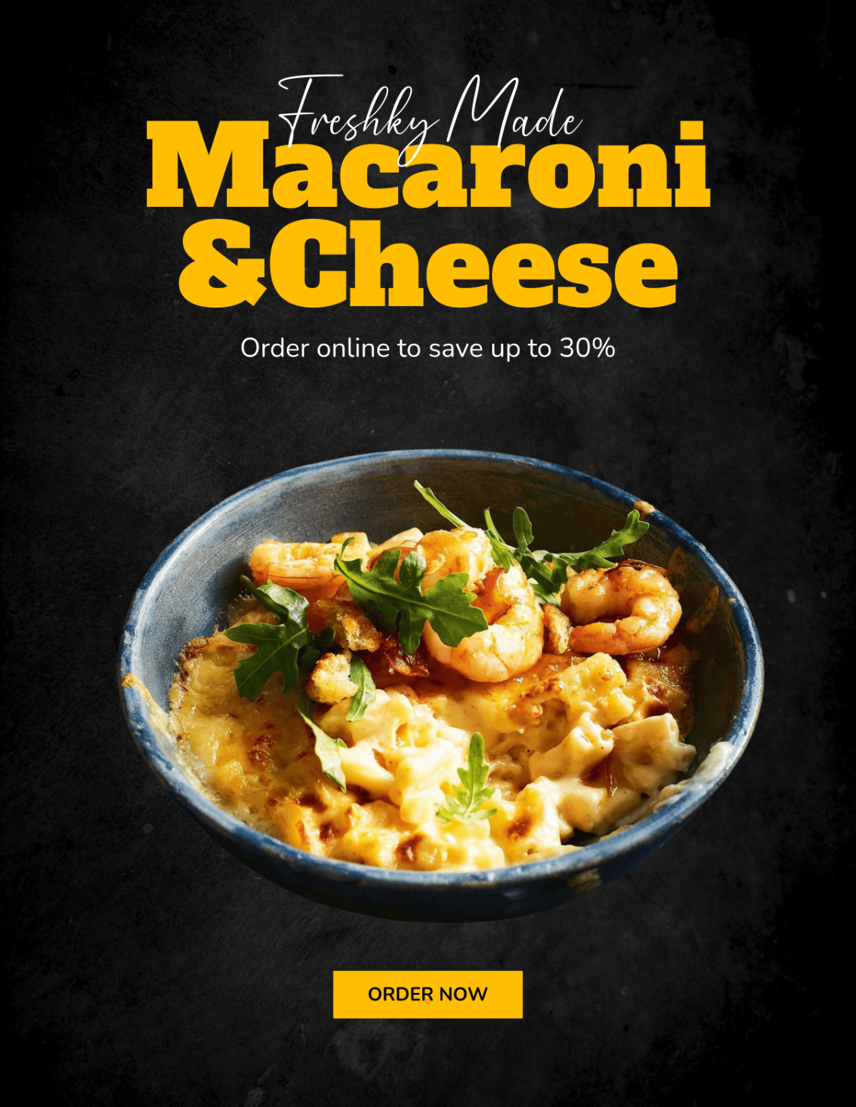 Free Black Food Photo Template