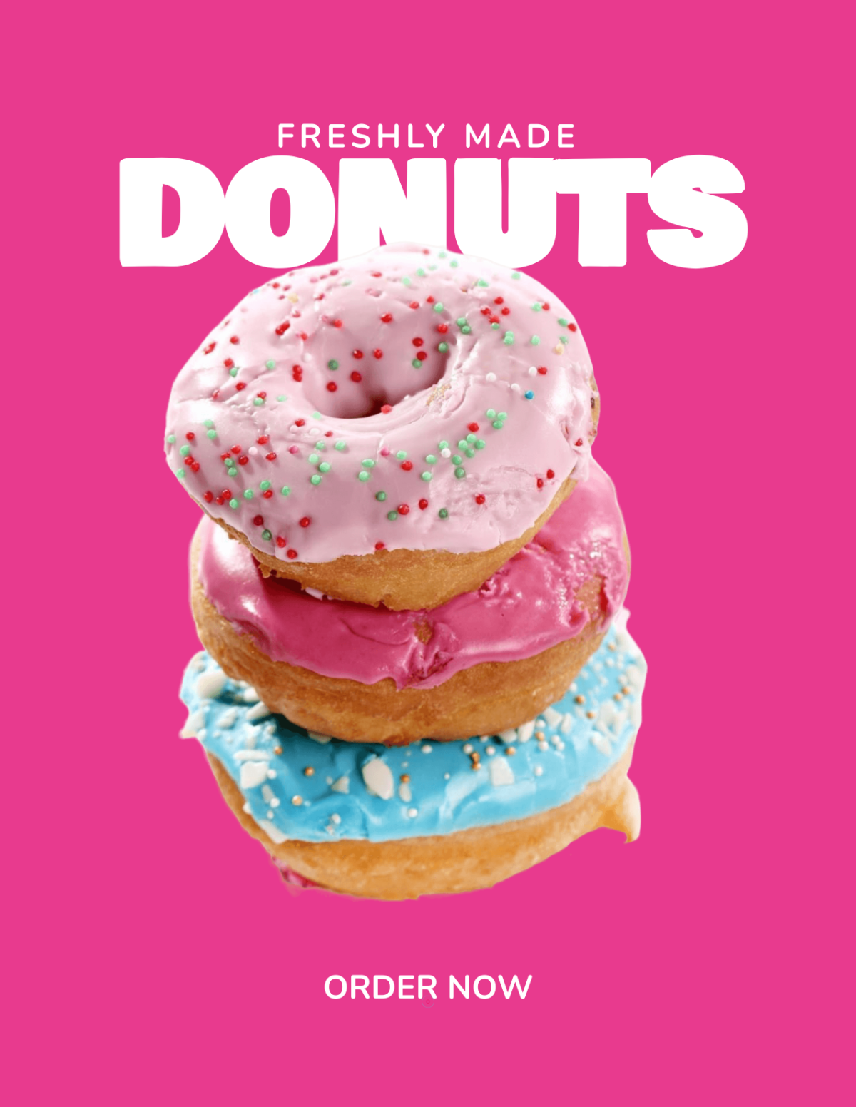 Free Donut Food Photo Template
