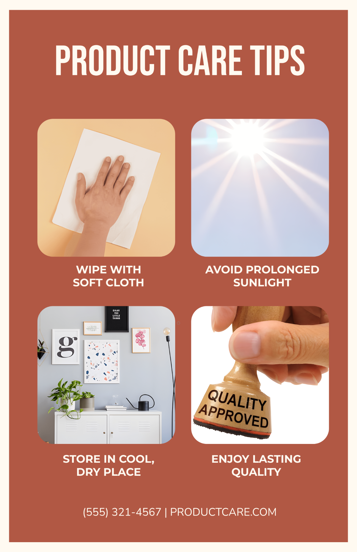 Free Blank Product Informational Poster Template