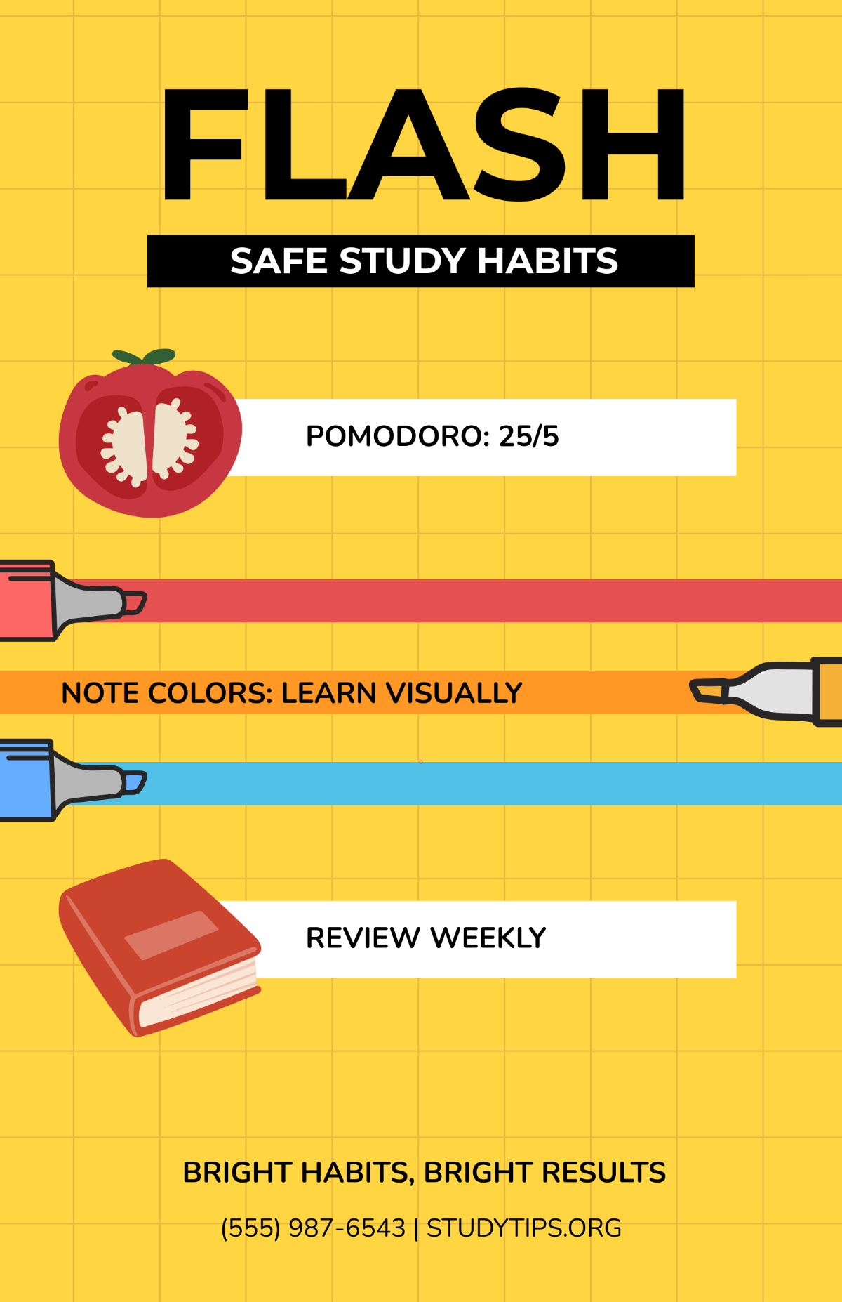 Free Yellow Informational Reference Poster Template