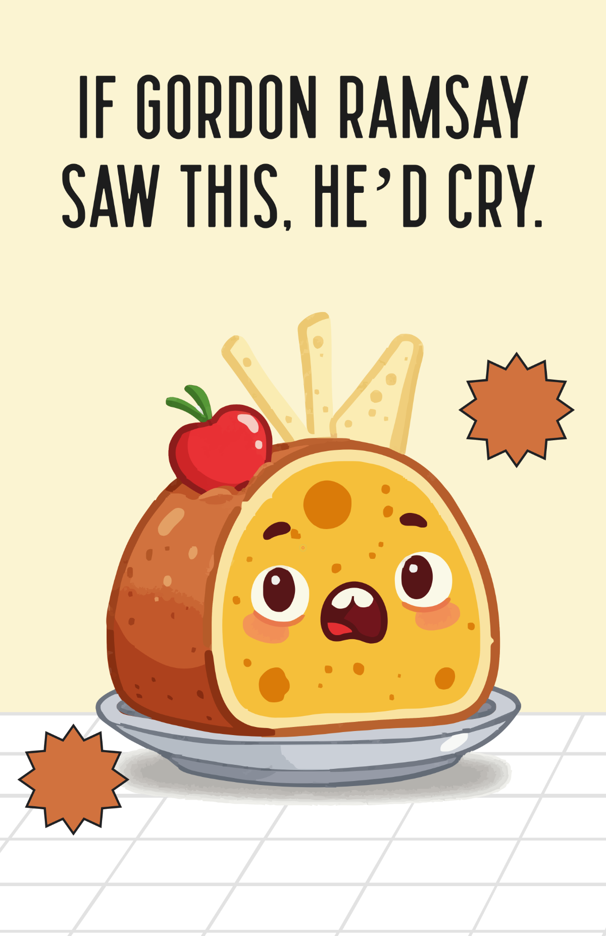 Free Creative Funny Cooking Poster Template
