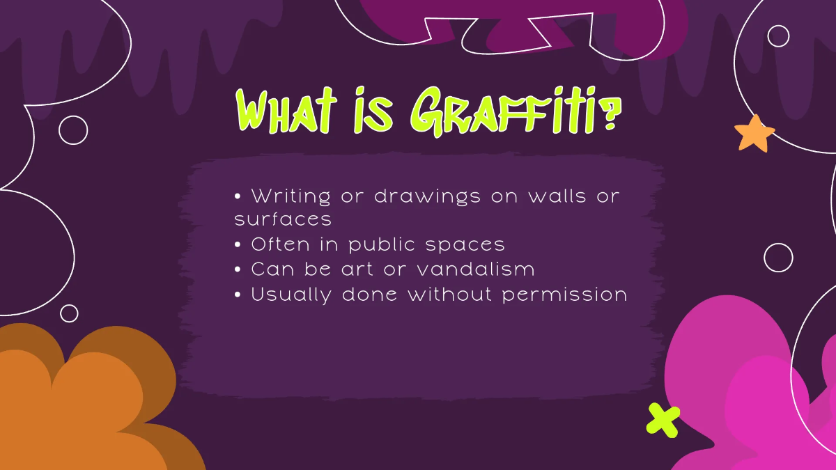 Free Graffiti Presentation Template to Edit Online