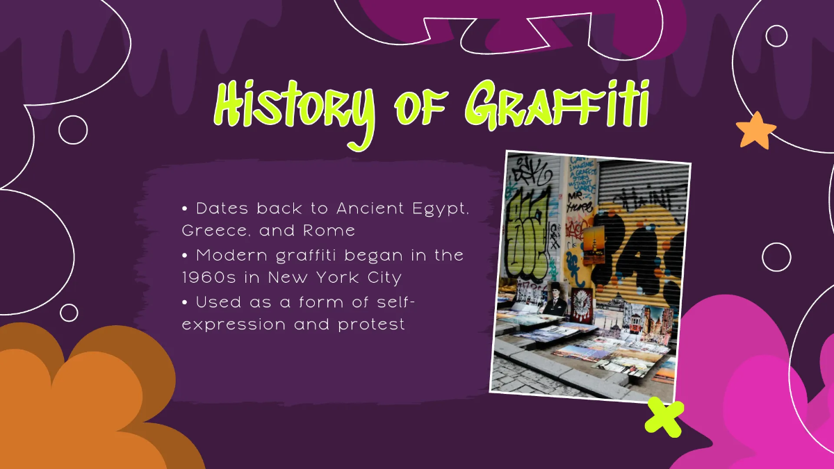 Free Graffiti Presentation Template to Edit Online