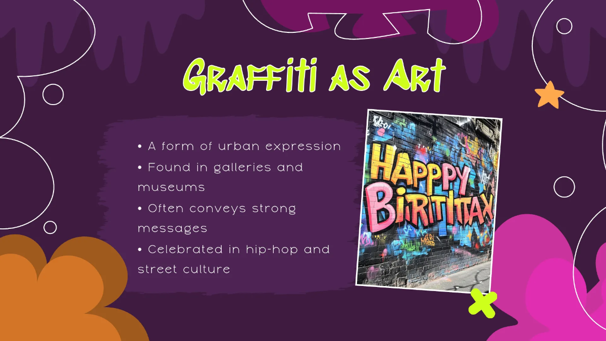 Free Graffiti Presentation Template to Edit Online