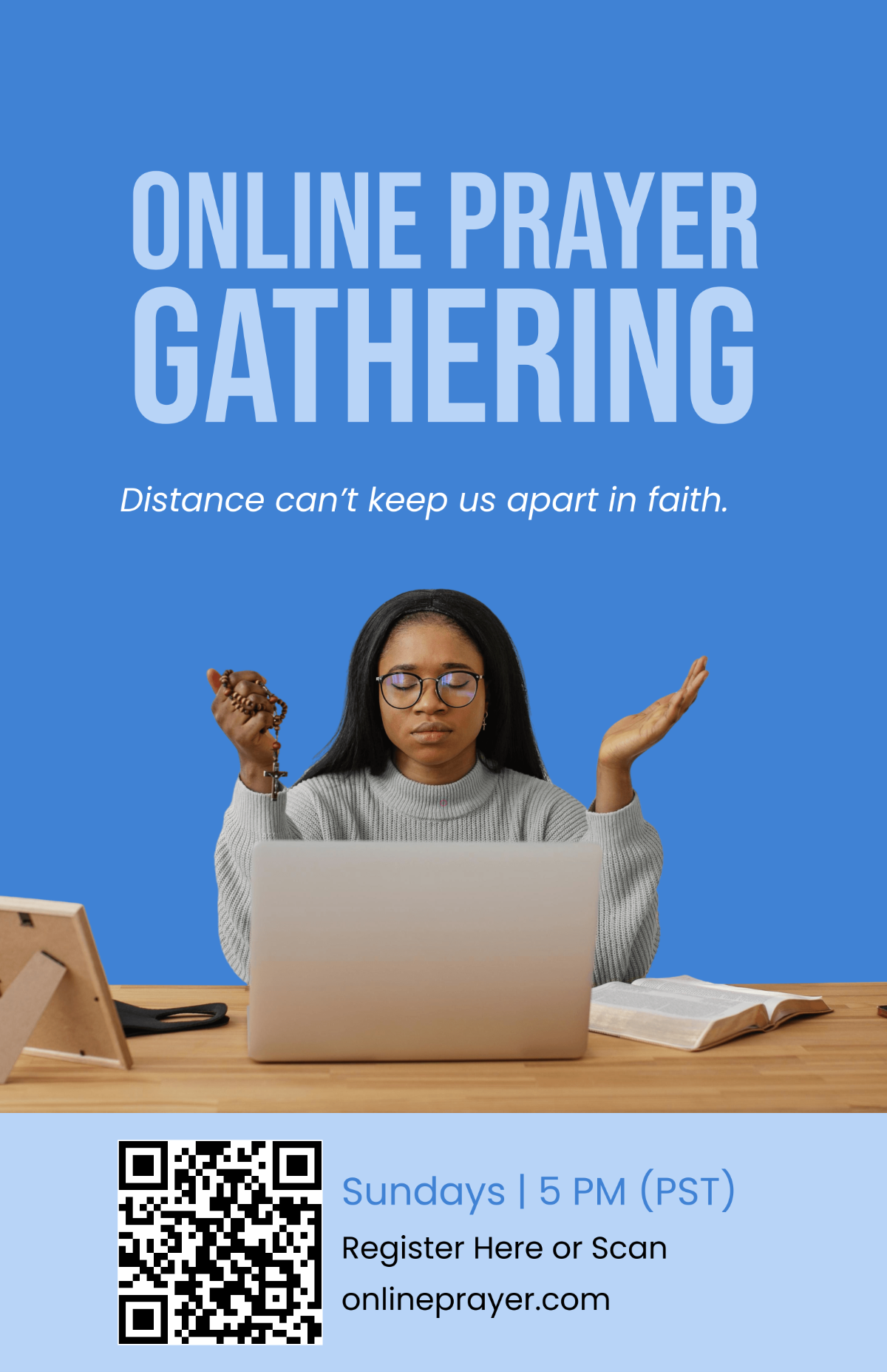 Free Online Prayer Poster Template to Edit Online