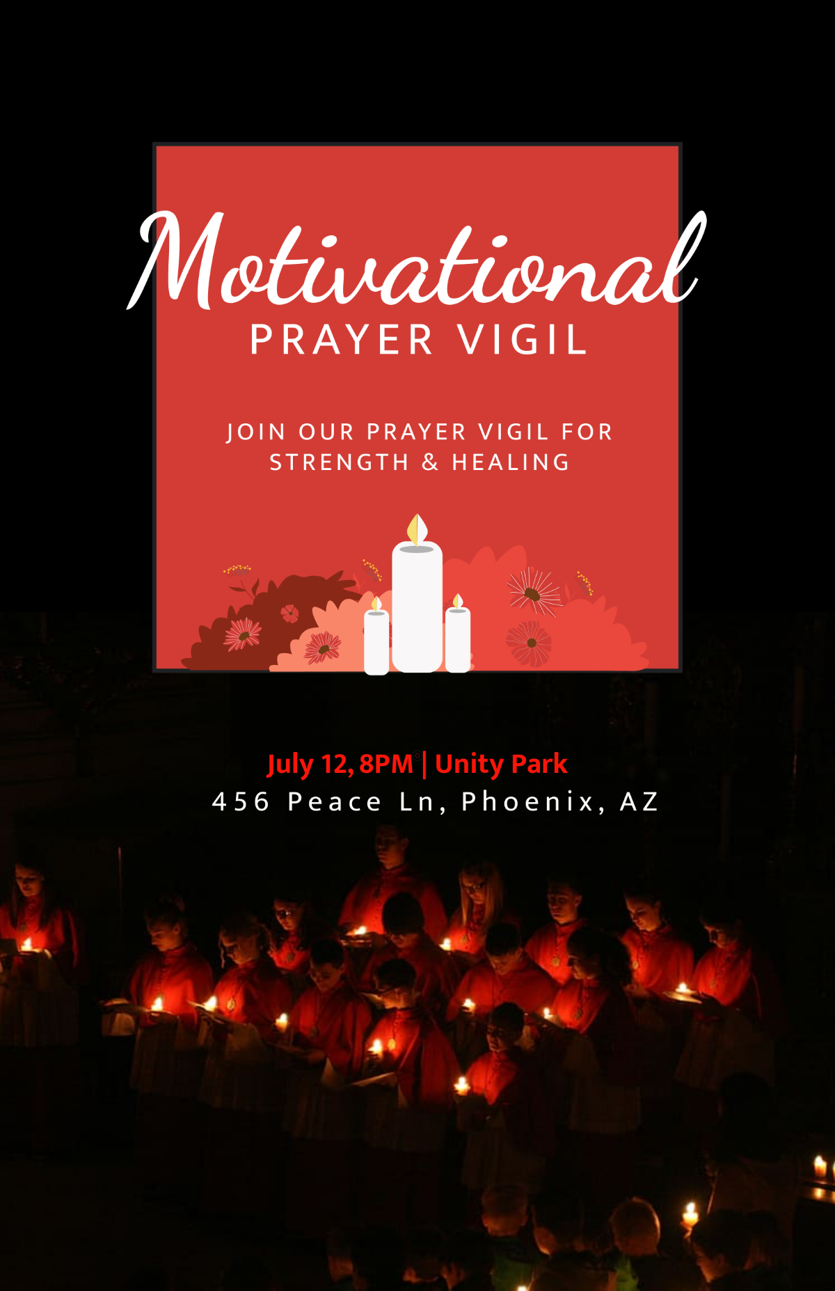 Motivational Prayer Poster Template to Download