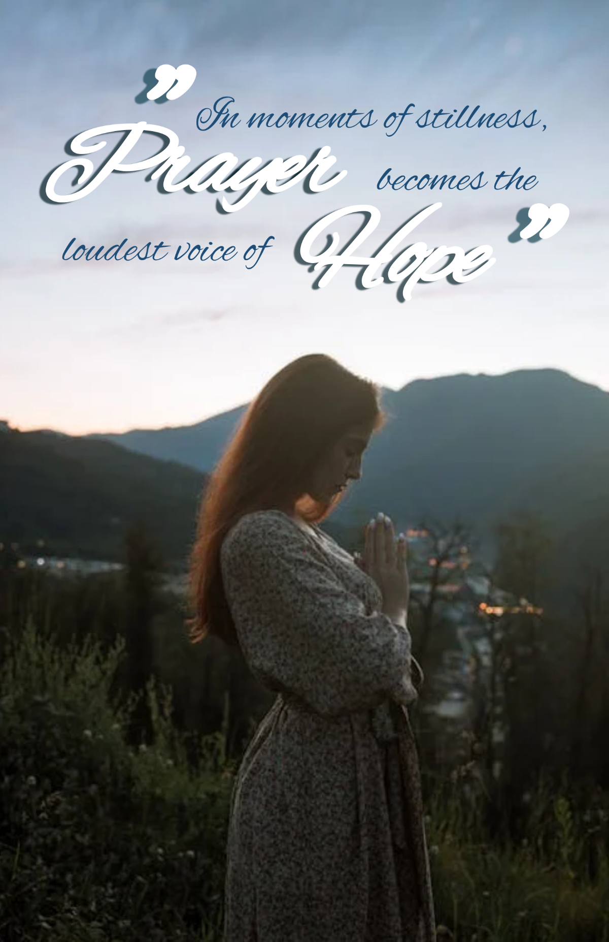 Free Prayer Quote Poster Template to Edit Online