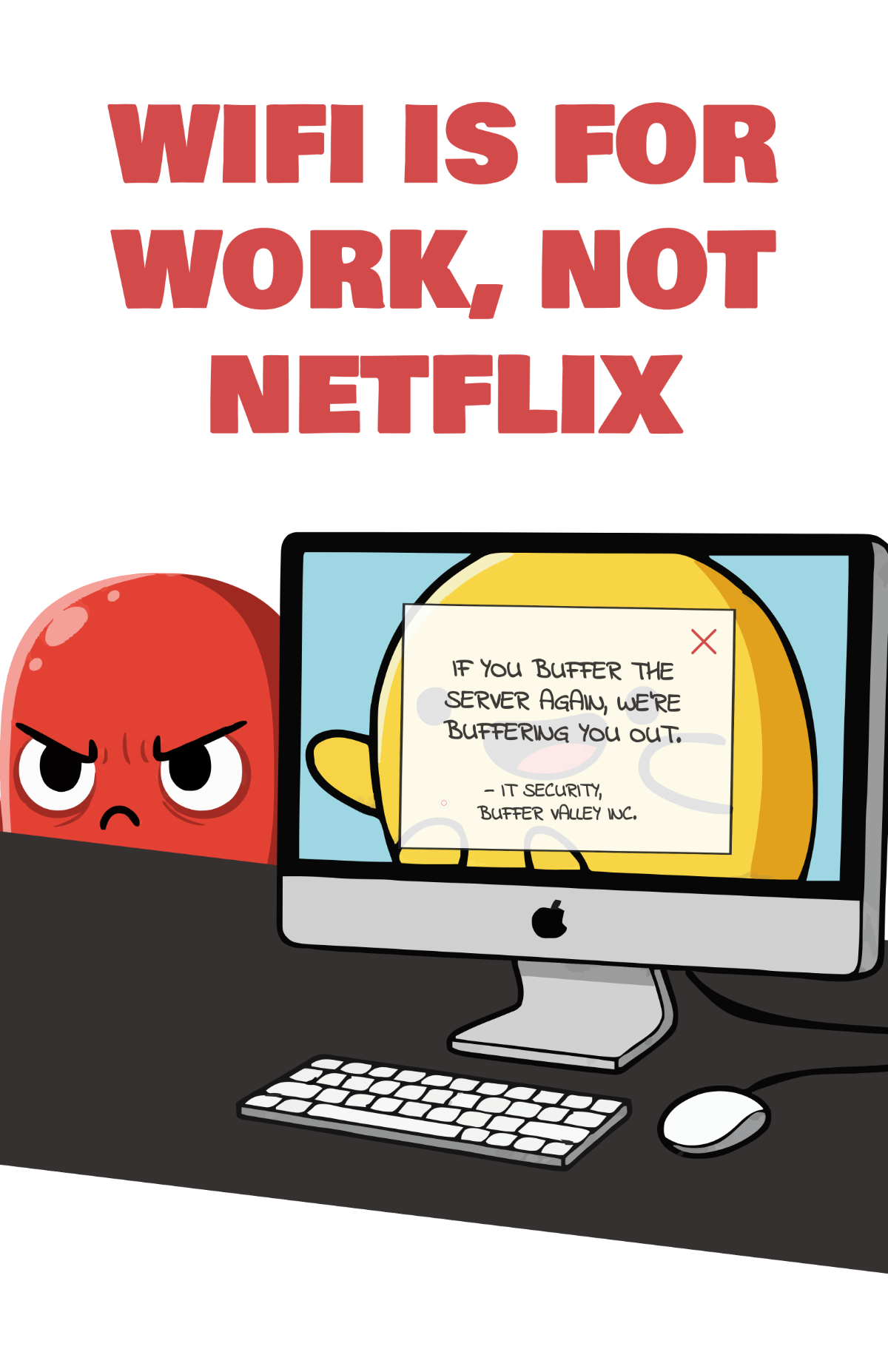 Free Funny Workplace Poster Template