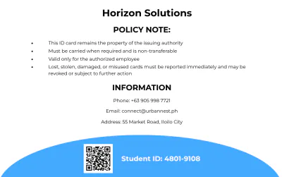 Free Red Horizontal Photo ID Card Template to Edit Online