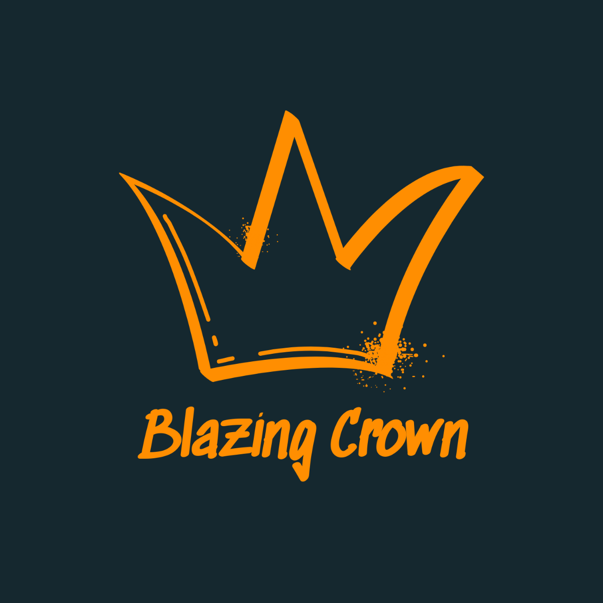 Free Orange Graffiti Logo Template