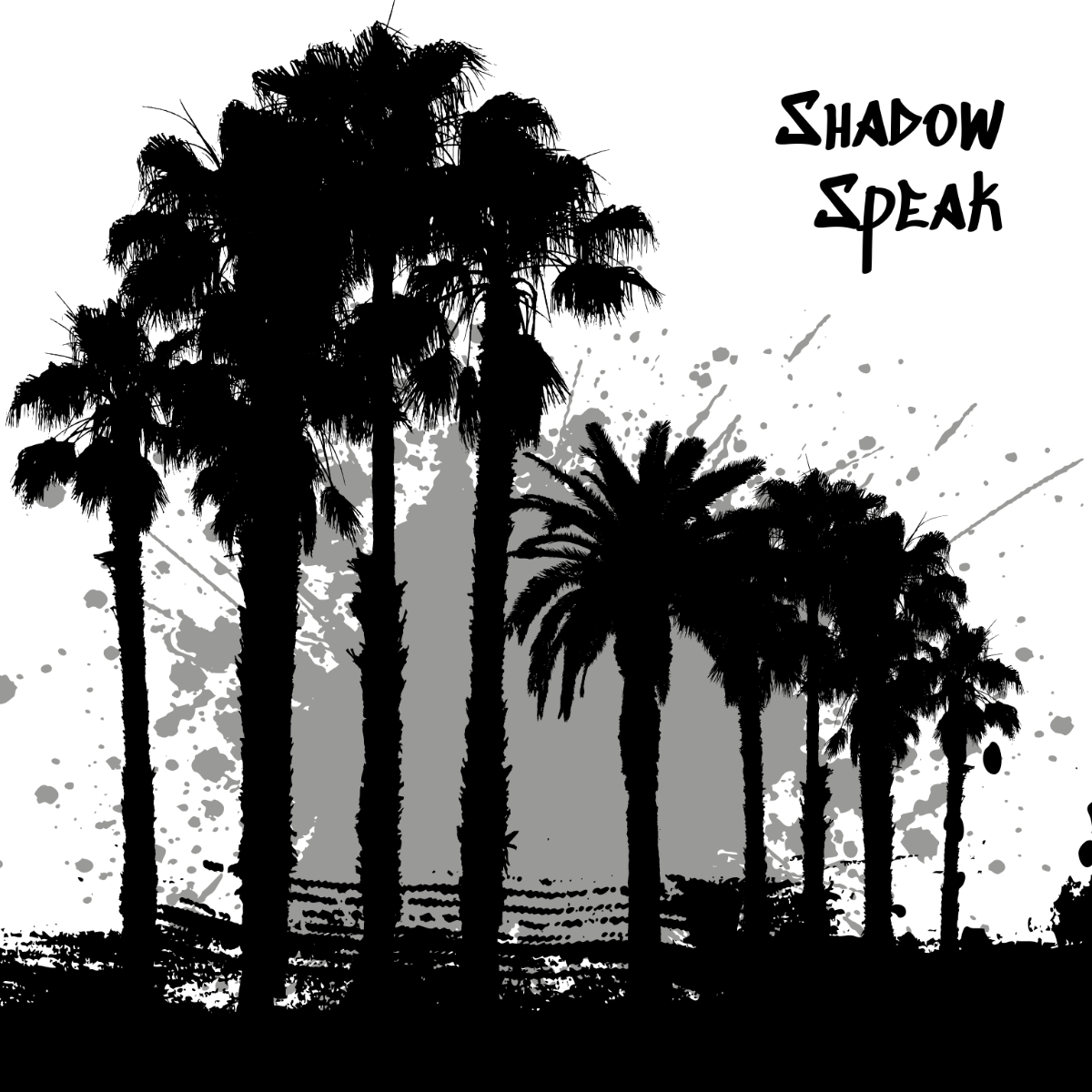Free Black Graffiti Silhouette Template