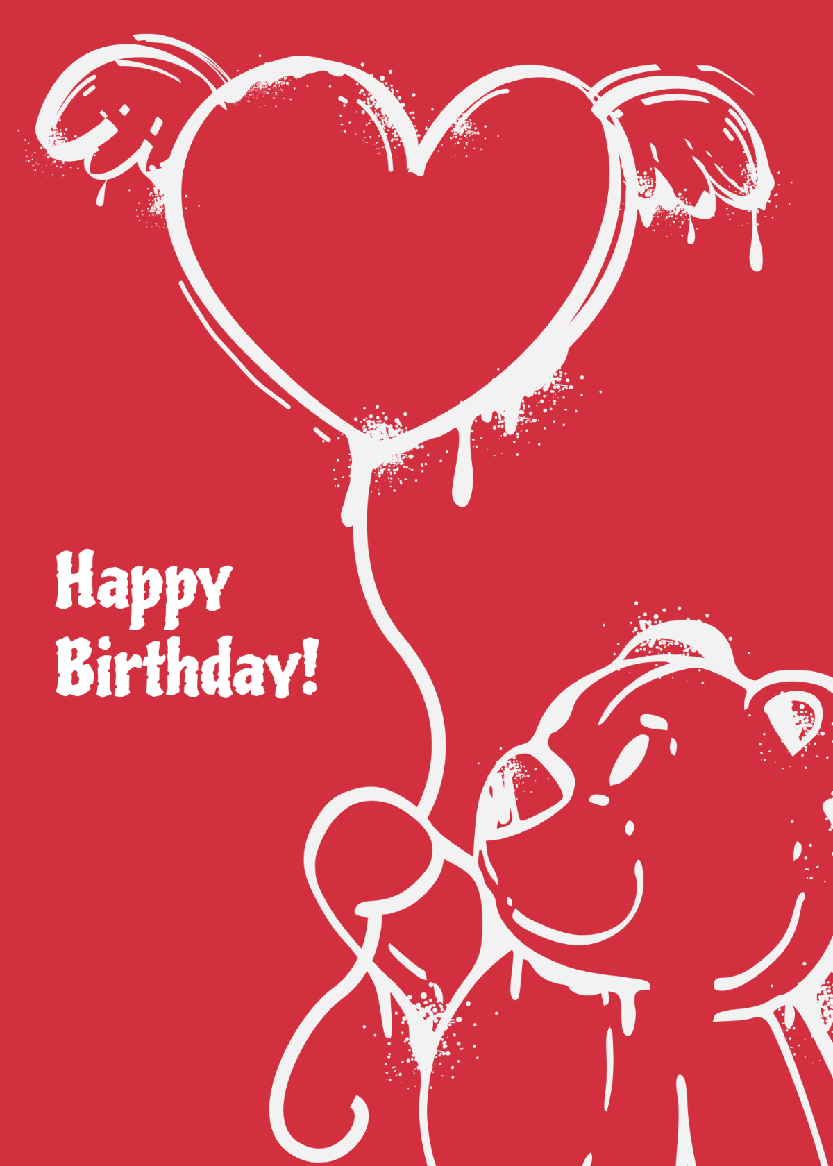 Free Birthday Graffiti Template
