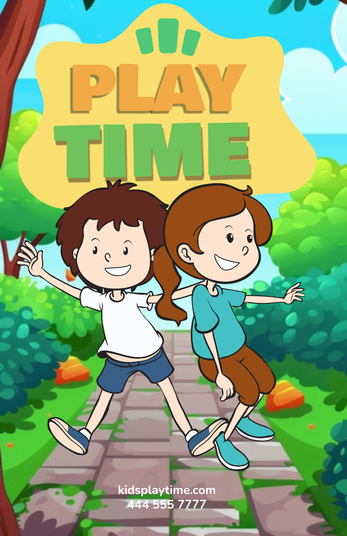 Free Children’s Cartoon Poster Template