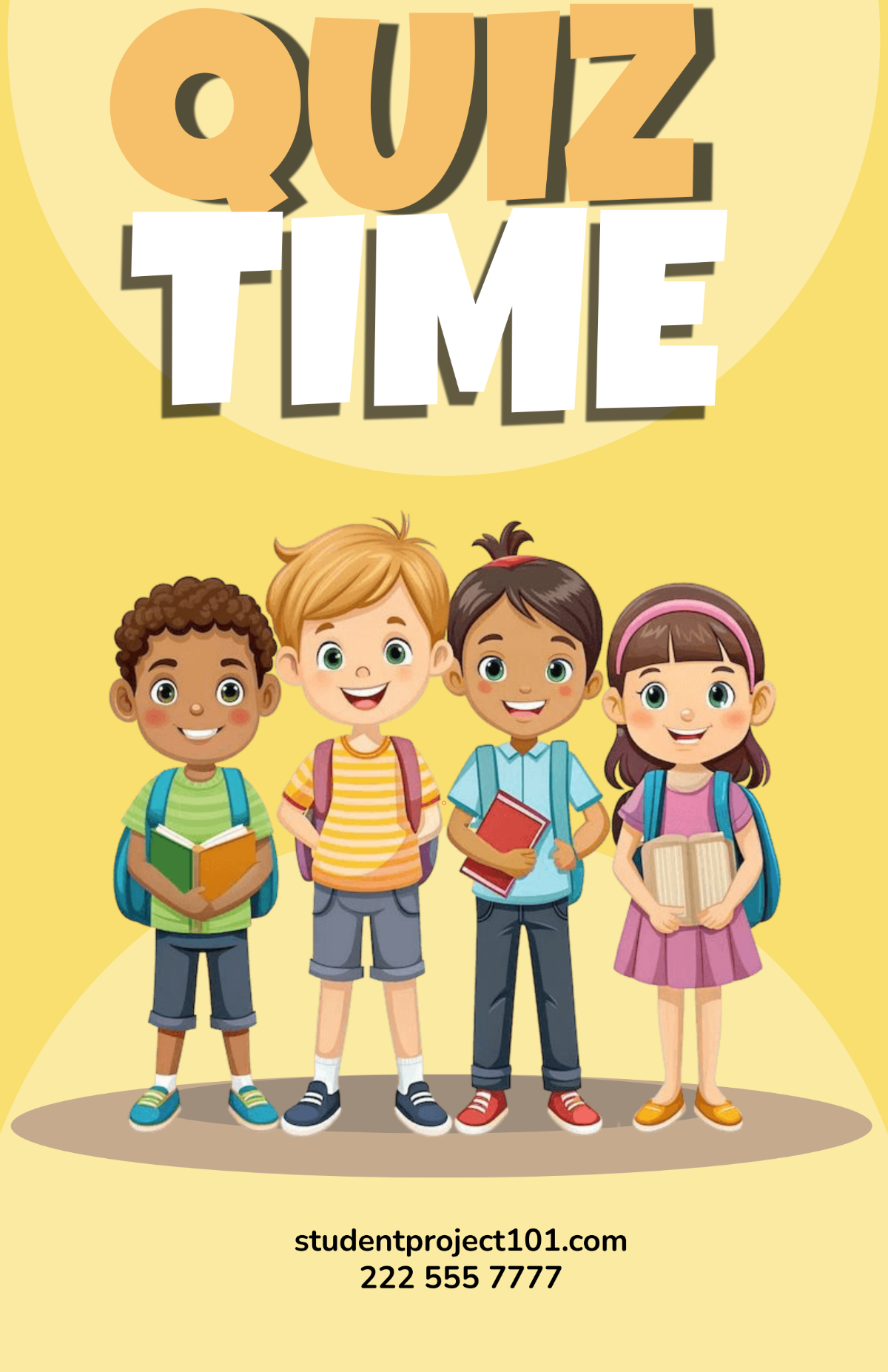Free Cartoon Poster for Students Template