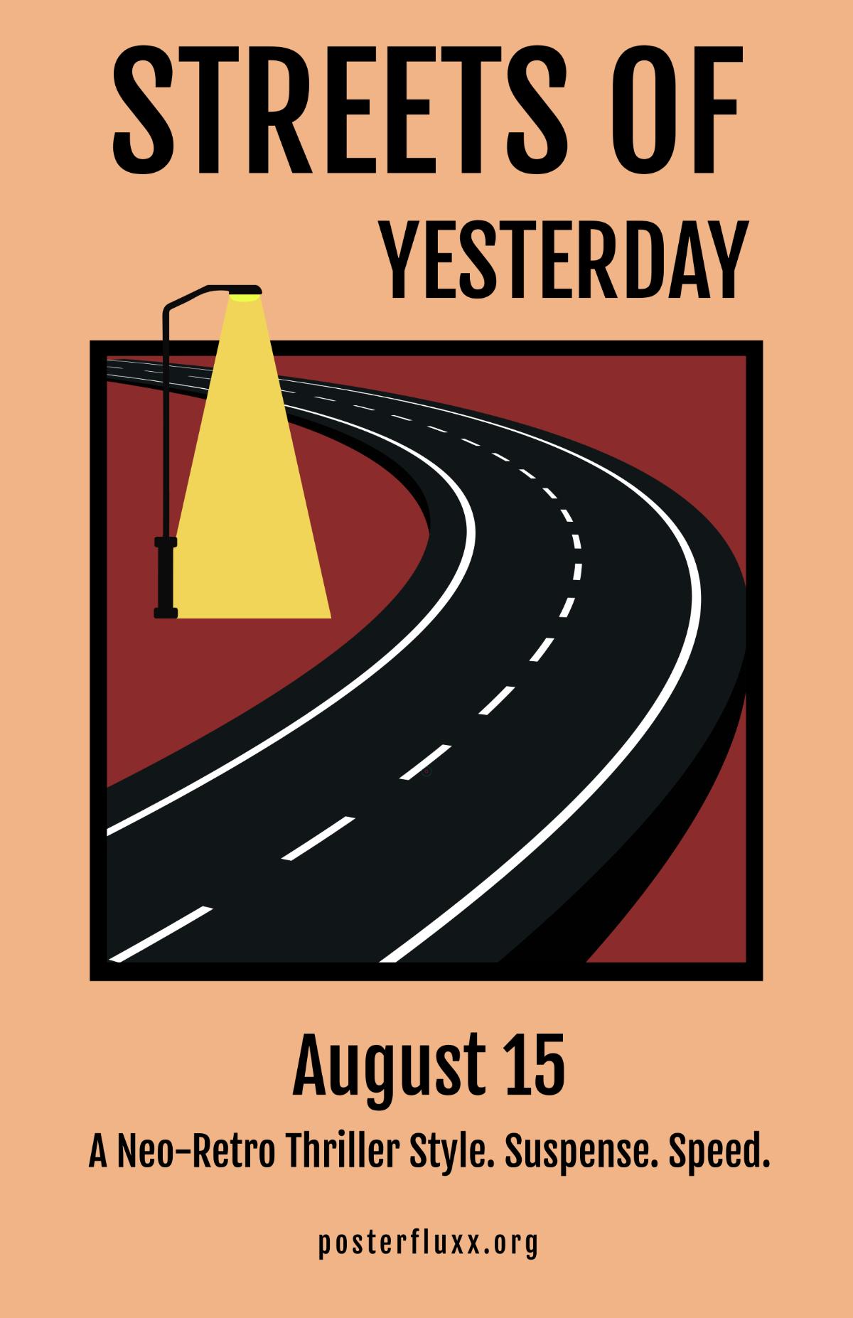 Free Modern Retro Movie Poster to Edit Online