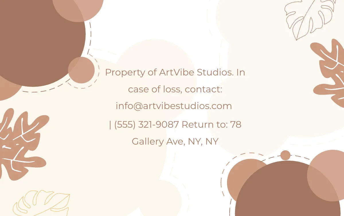 Free Aesthetic Horizontal Art ID Card Template to Edit Online