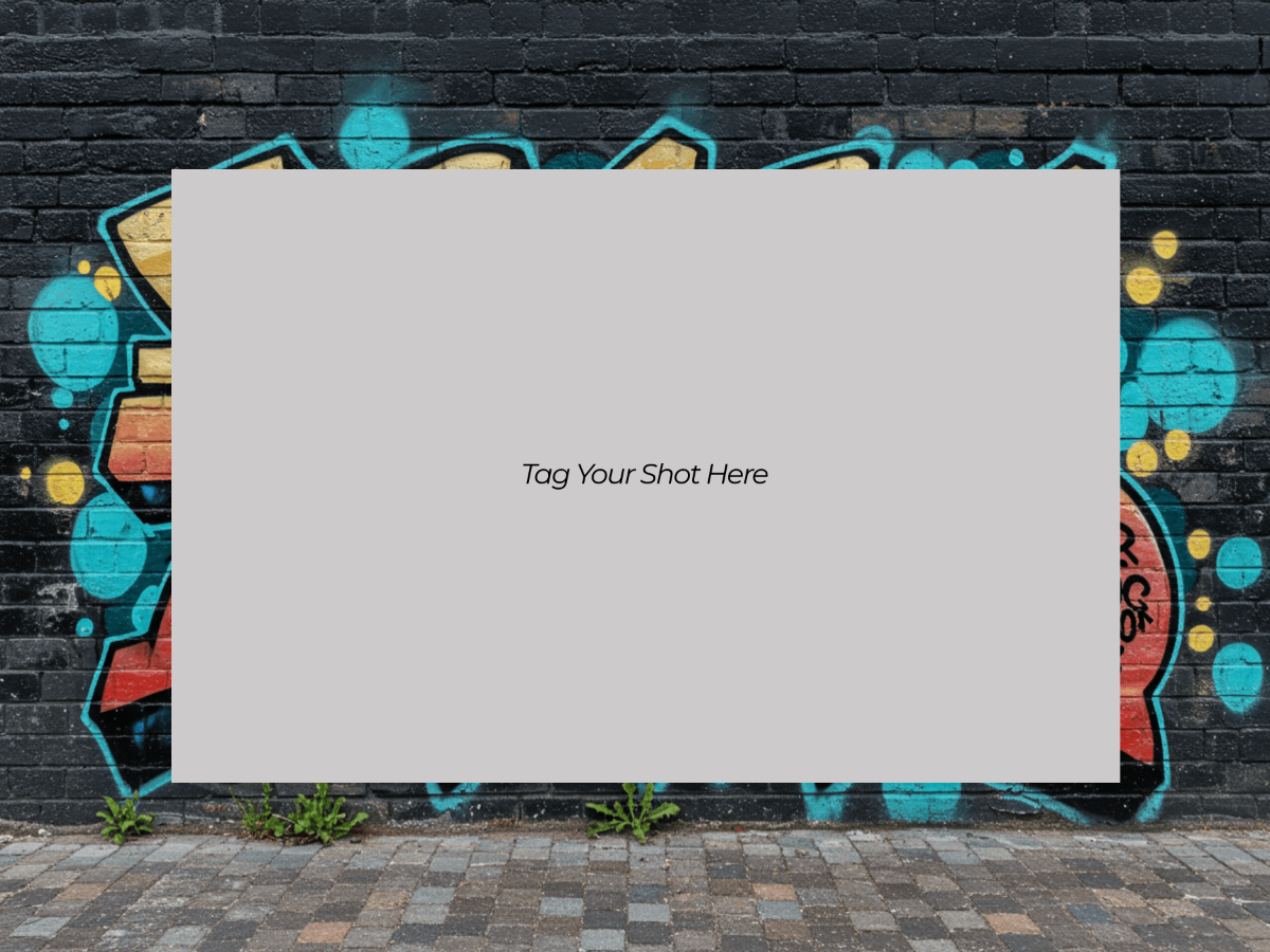 Blank Graffiti Photo Template