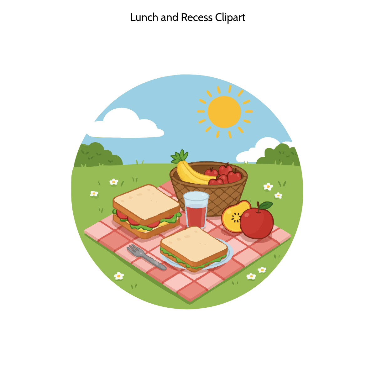 Free Lunch and Recess Clipart to Edit Online