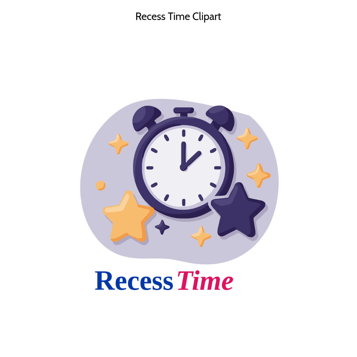 Free Recess Time Clipart to Edit Online