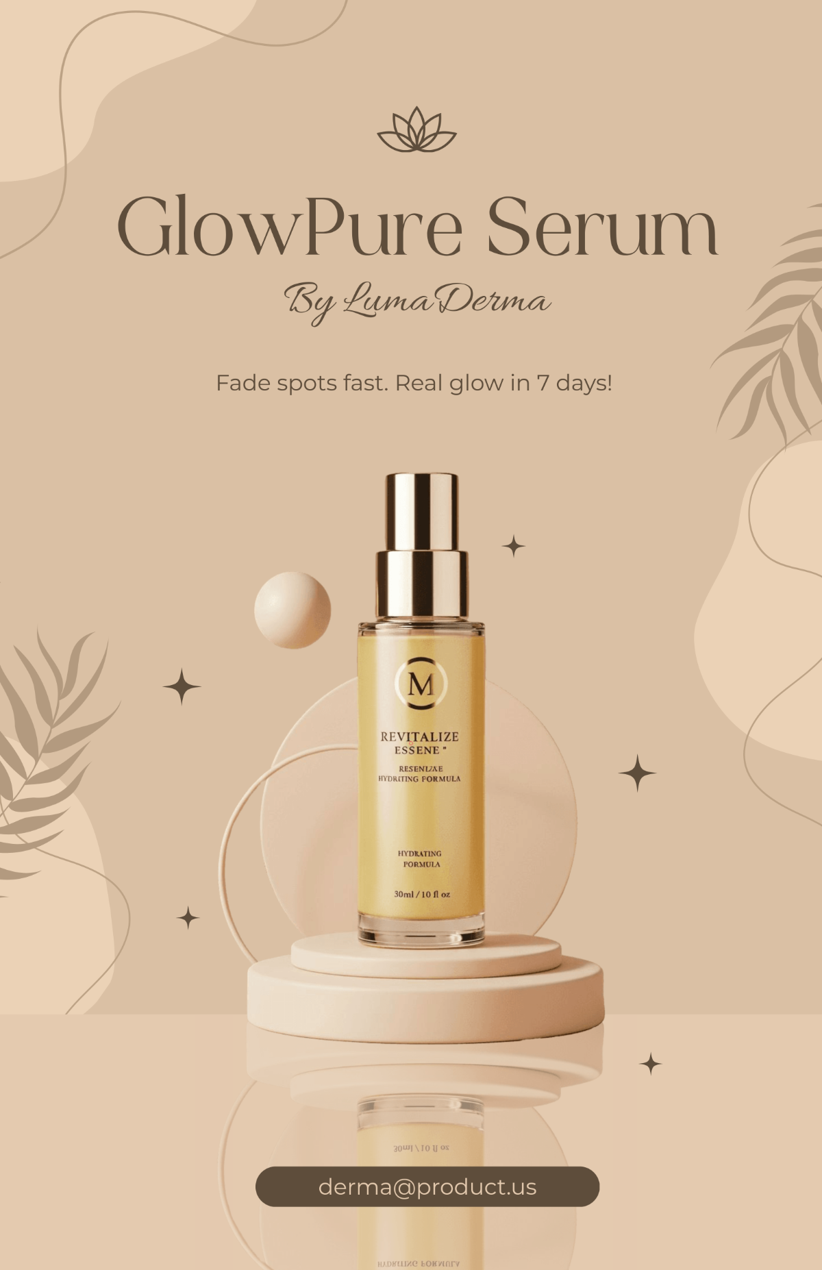 Free Aesthetic Product Marketing Poster Template