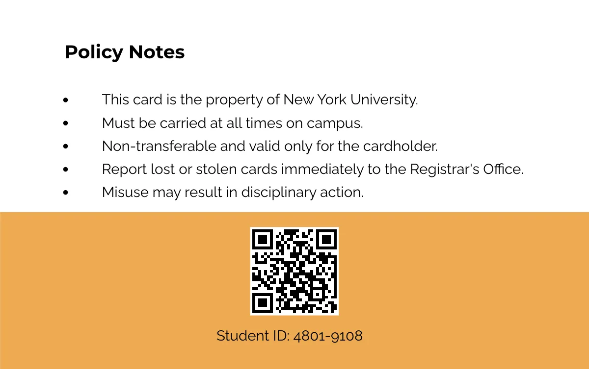 Free Horizontal Identification ID Card Template to Edit Online