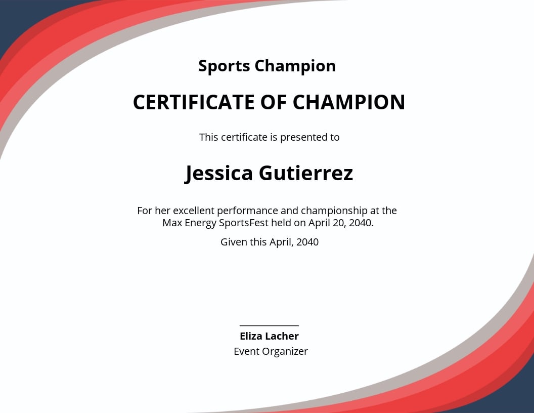 Free Champion Award Certificate.jpe