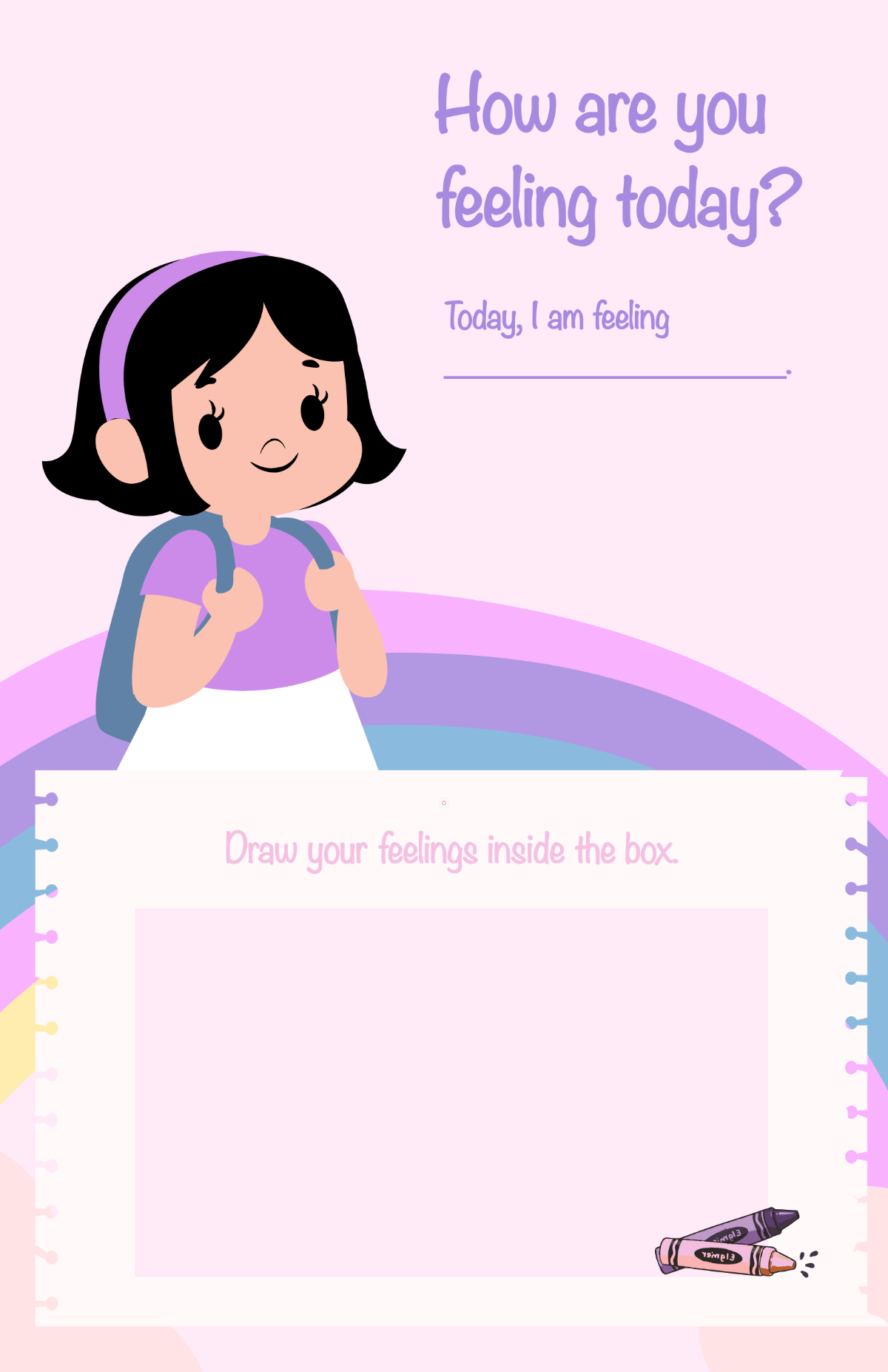 Free Pink Kindergarten Project Poster Template