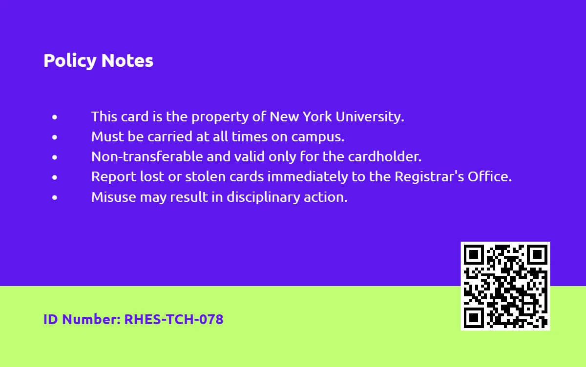 Free Colorful Horizontal Teacher ID Card Template to Edit Online