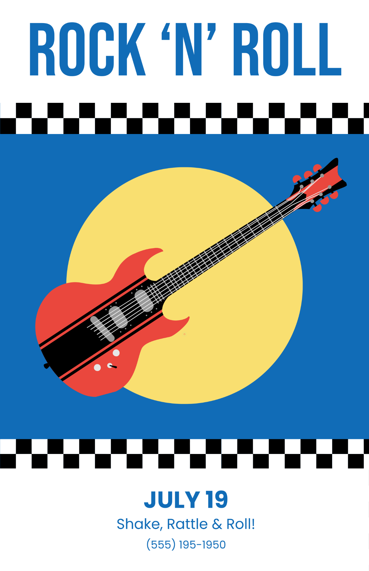 Free Retro 50s Poster to Edit Online