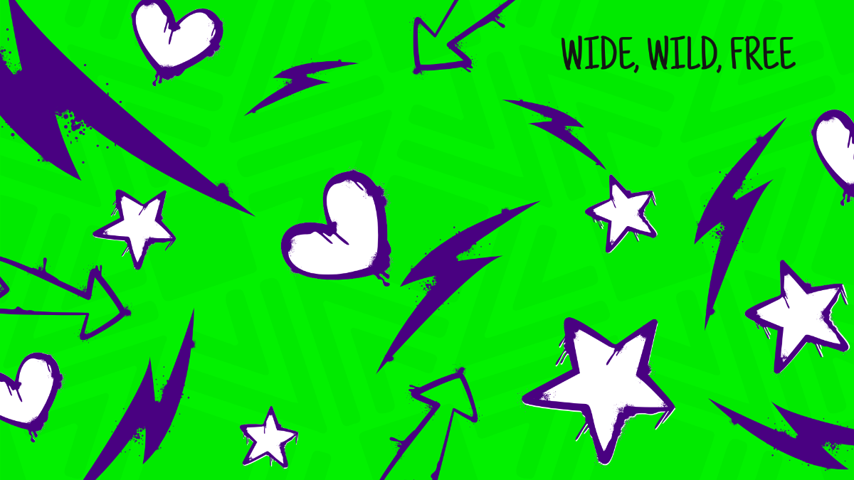 Horizontal Graffiti Template