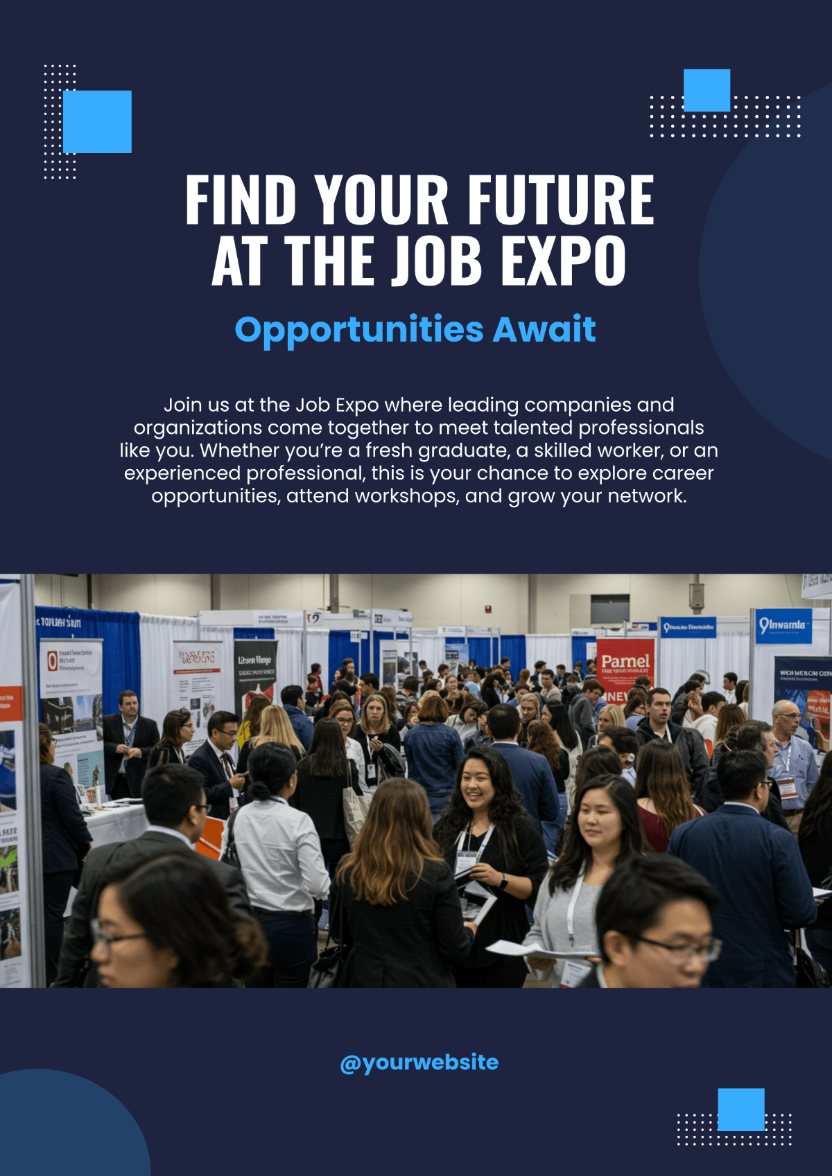 Free Job Expo Poster Template to Edit Online